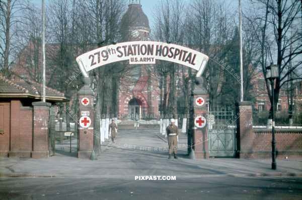 279th Station Hospital U.S. Army. Unter den Eichen 44-46. Steglitz Zehlendorf, Lichterfelde, Berlin 1946