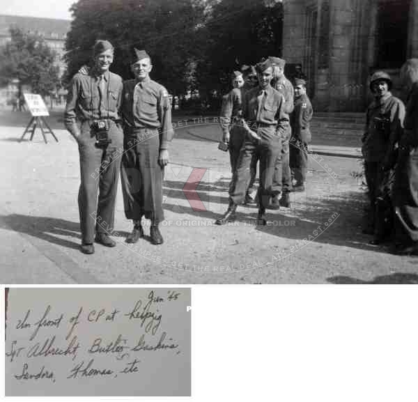 69th infantry division - Leipzig - Germany - 1945 - Runde Ecke - June - CP - Sgt Albrecht