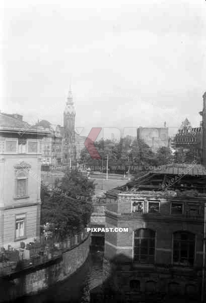 69th infantry division - Leipzig - Germany - 1945 view from apartment