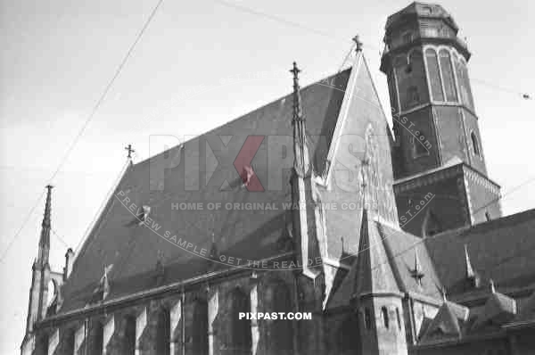 69th, infantry, division, Leipzig, Germany, 1945, july, St. Thomas, Church,