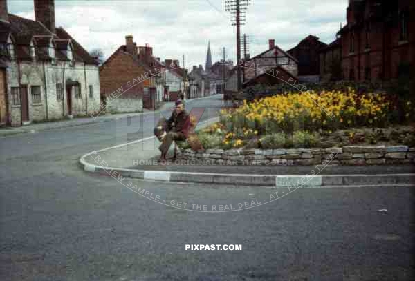 a GI at the Vaughan Rd. in Cleobury, England ~1944