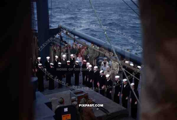 Aboard the USS Admiral H.T.Mayo, USA 1946