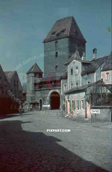 Amberg Germany, Ziegeltor Platz, Amberg_qt_s Nabburger Tor, City Gate, Hans Stadlbauer, 1940