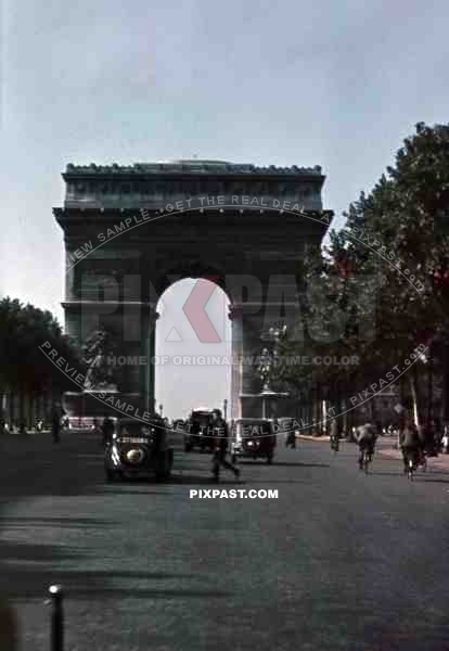 Arc de Triomphe in Paris, France ~1940