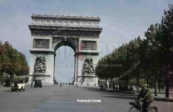 Arc de Triomphe in Paris, France 1940