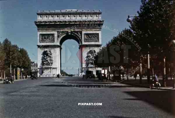 Arc de triomphe in Paris, France 1940