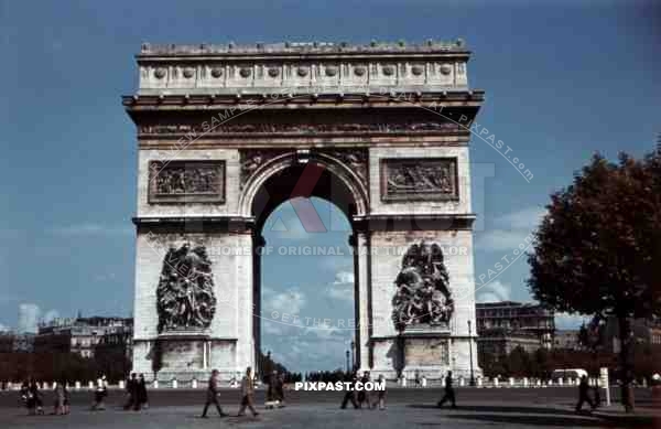 arc de triumph in Paris, France 1937