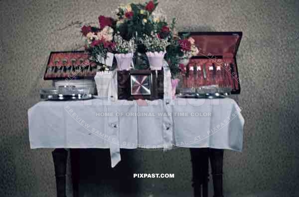 Austrian Luftwaffe pilot wedding gift presents table apartment Vienna Wien Austria 1941