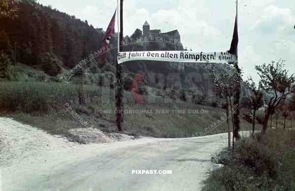 banner on the street to Prunn, Germany 1938