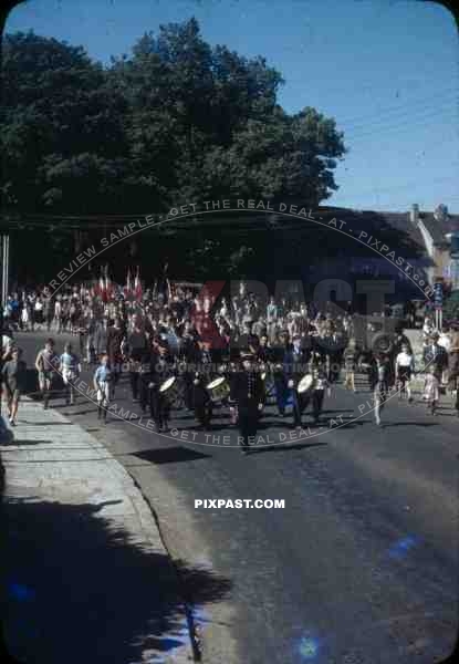 Bastille day parade in Langres, France 14th July 1945