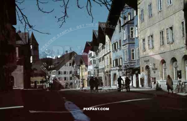 Bavarian town Southern Germany 1939 Post and Church