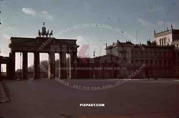 Berlin Germany Brandenburg Gate 1941 Hotel Adlon