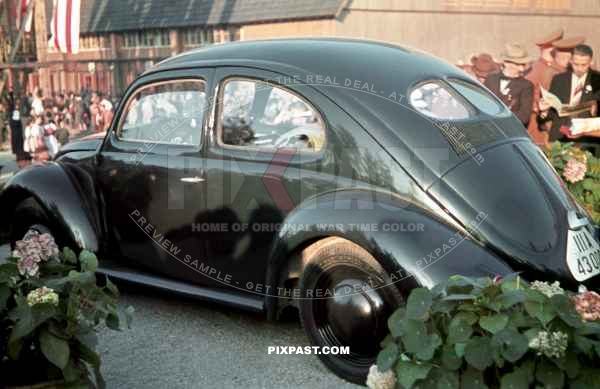 Black Volkswagen Beetle / Kafer 1938 IIIA 43006. H Dr. Ley. DAF. Berlin.