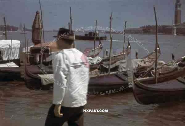 Boats in Venice, Italy 1943