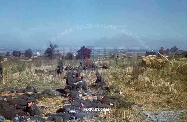 break during the countermarch, Russia 1944, Sicherungsbataillon 738