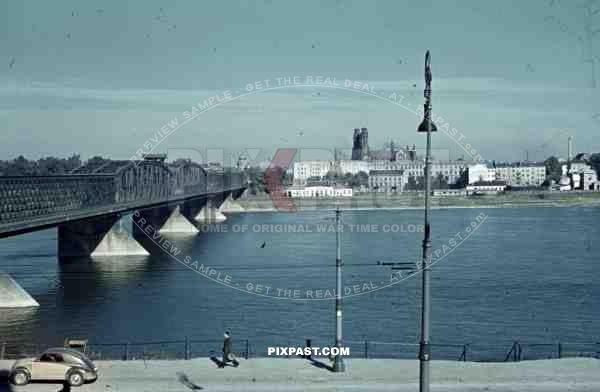 bridge over the river Vistula in Warsaw, Poland
