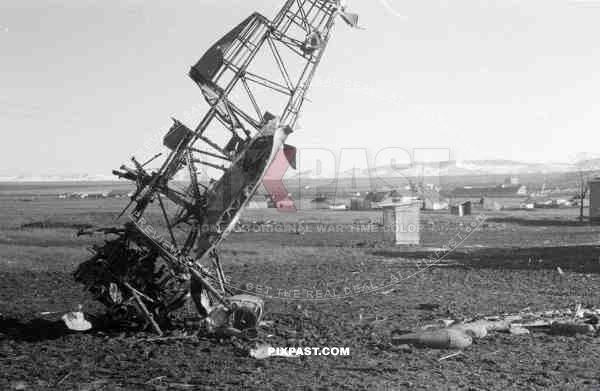 BW crashed landed russian fighter aircraft plane burned destroyed summer 1942