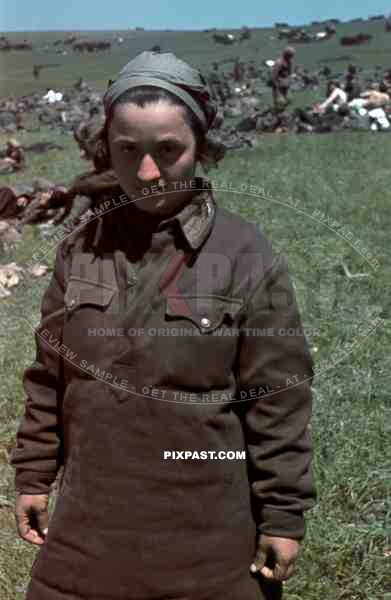 Captured Female Russian Prisoners of war, Krim, Crimea, 1942
