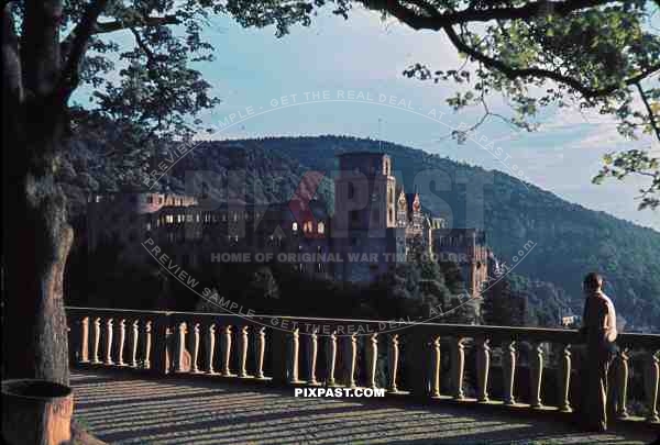 castle ruins in Heidelberg, Germany