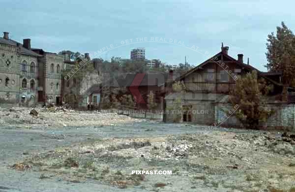 Charkow 1942, Derzhprom, Gosprom building in the occupied Kharkov, 22nd Panzer Division,