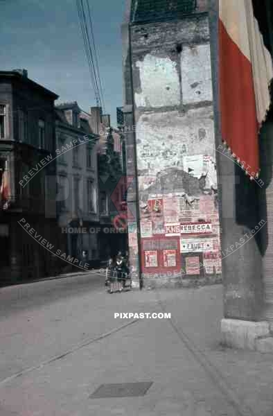 Cherbourg France 1945 Liberated Free French Flag posters advertisements