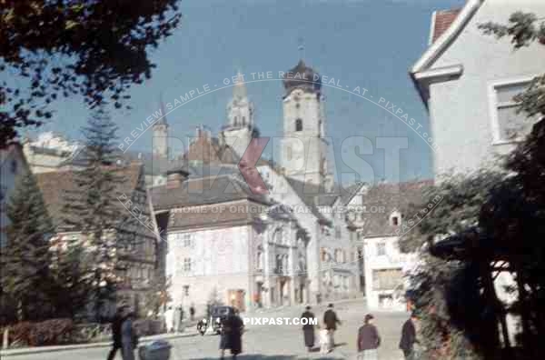 church and castle in Sigmaringen, Germany ~1939