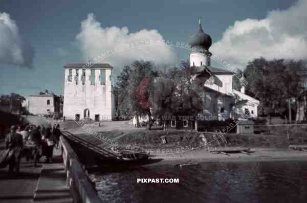 Church of the Dormition at the Parom in Pskov, Russia 1941