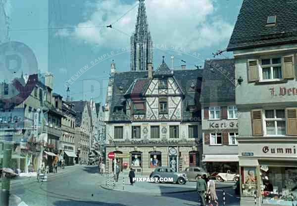 city centre cathedral in Ulm, Germany 1941