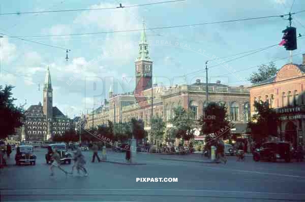 City Hall Square. Copenhagen Denmark 1938