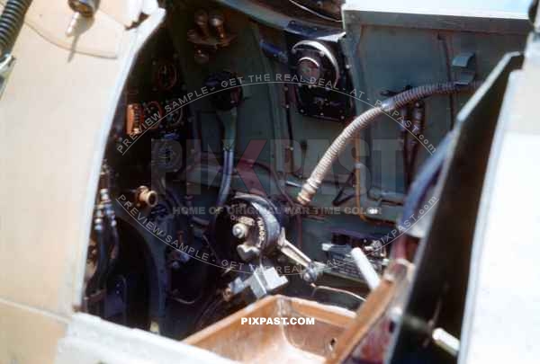 Cockpit. Spitfire Mk V (trop) WZ-J JL237. Gentleman Jim. 309th Fighter Squadron of the 31st Fighter Group USAAF. Sicily 1943.