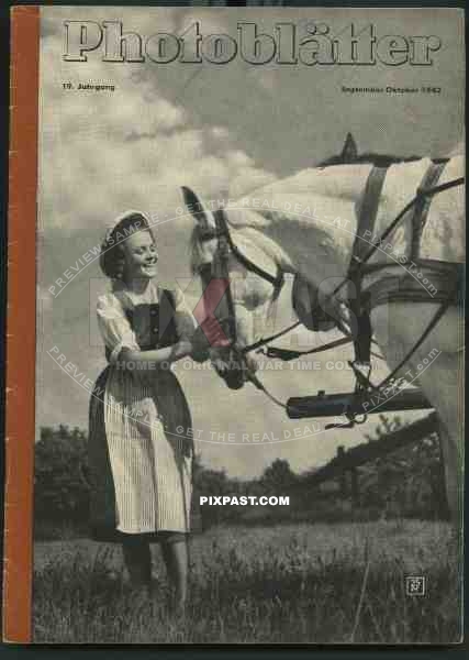 Cover of  Photoblatter 1942 September, October, Agfa Photo Magazine, Reuter,Hans,