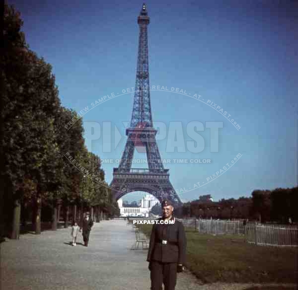 Eiffeltower in Paris, France 1941