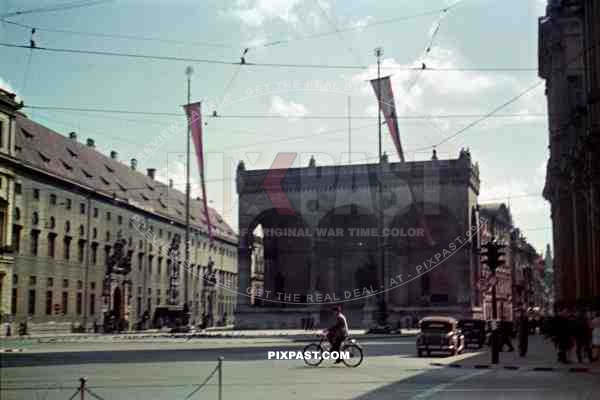 Feldherrnhalle at the Odeonsplatz in Munich Germany 1937