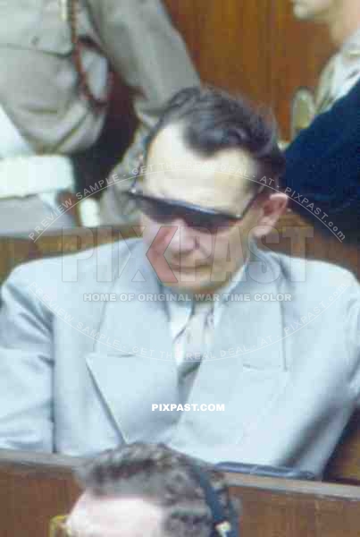 Former Head of German Air force. Hermann Goering. Nuremberg Trial 1946