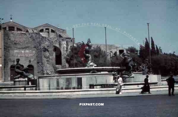 fountain in Rome, Italy 1938