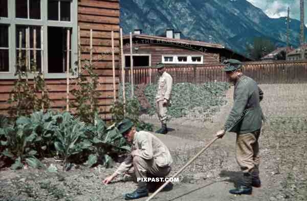 gardening at the barracks in Landeck, Austria 1941