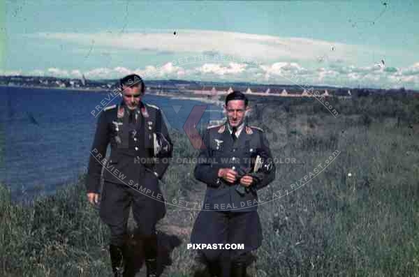 German Luftwaffe FLAK officers Spanish Cross in Silver Civil War Russia 1941 3. Flak Abt. 701 
