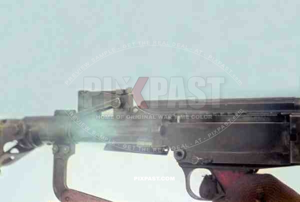German MG13. Maschinengewehr 13. being tested fired my german soldiers in France 1940