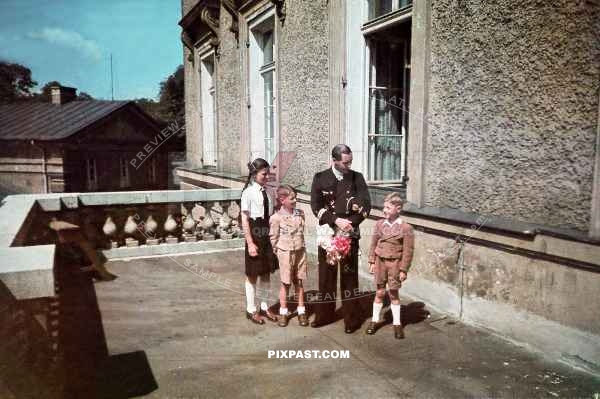 German Submarine Captain Engelbert Endrass Knights Cross Winner visiting family in Germany Summer 1941.