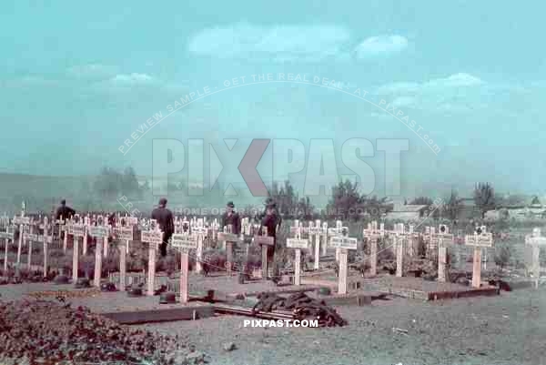 German War Grave. Aganerowo / Rossoschka  17km west of Stalingrad / Volgograd.  August 20 1942