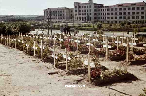 german war graves in Minsk, Belarus, Russia 1941 by Franz Krieger