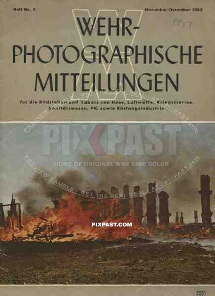 German war time magazine for photography. Wehr Photographische Mitteilungen 1943 Heft 5