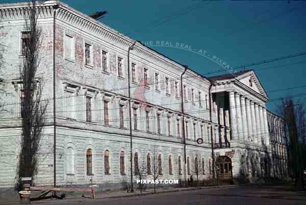 Government building, Zhovtneva Street, Poltava Ukraine 1941, 
