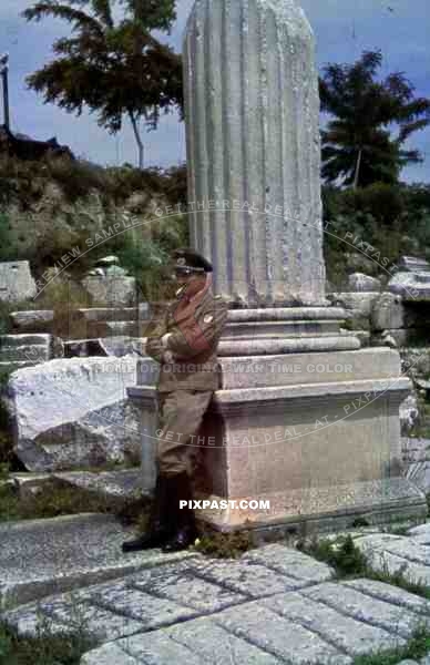 Greece 1943 Wehrtmacht KRIM shield tropical  summer tunic uniform iron cross ribbon bar PAB
