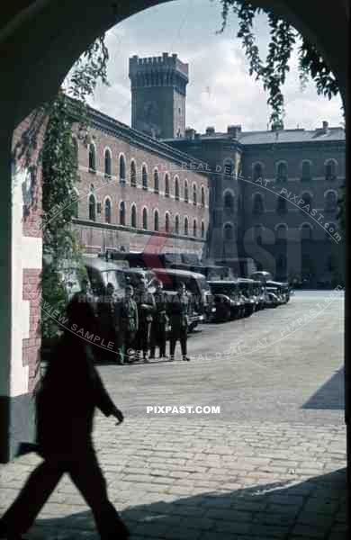 inner courtyard of the Rossau barracks in Vienna, Austria 1943