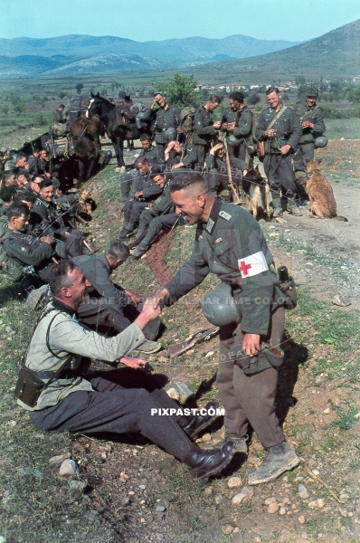 Invasion of Greece 1941. 304 Schutzen Regiment. 2nd Panzer Division. Medical Army officer. Gebirgsjager