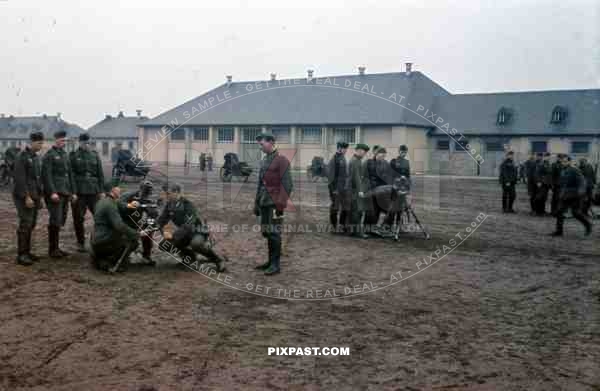 Kaserne Wehrmacht Barracks Kreuznach Heavy Grenade Mortar in training Granatwerfer 1939
