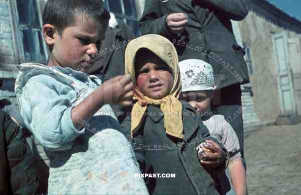 Kids in Dachne, Crimea, Ukraine 1942