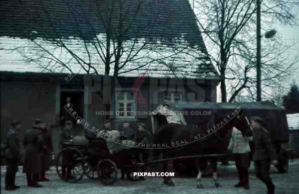 Linkenheim Hochstetten Breisach 1939 German army soldiers loading horse wagons WestWall.
