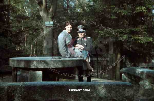 Luftwaffe officer and his wife in Bad Saarow, Germany 1939